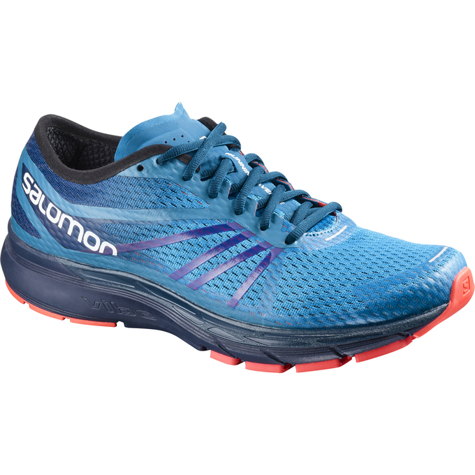 SALOMON SONIC RA PRO Philippines - Men's Running Shoes - Blue/Navy | 782645-CPG